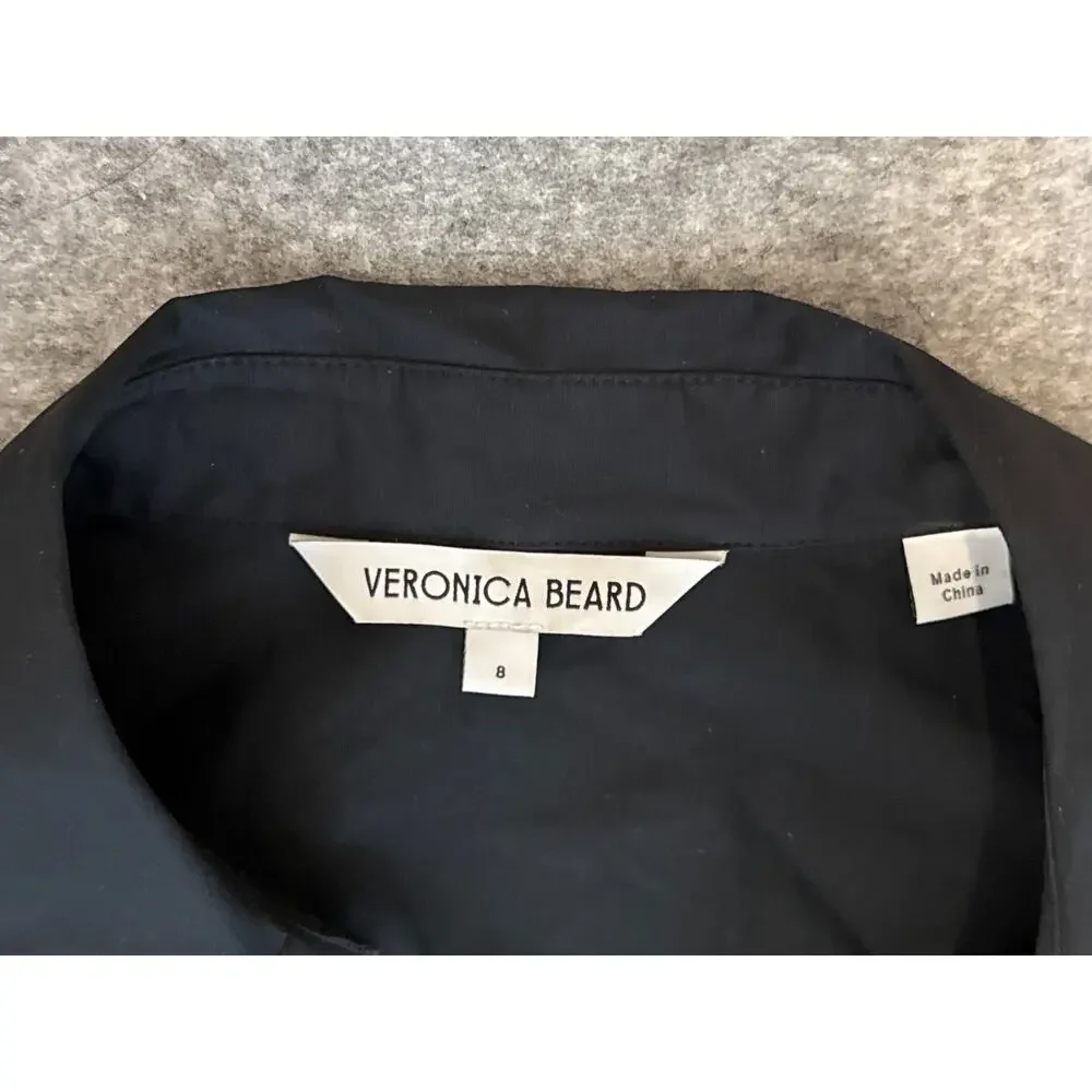 VERONICA BEARD Tabby Midi Dress Black Size 8 - Picture 5 of 13